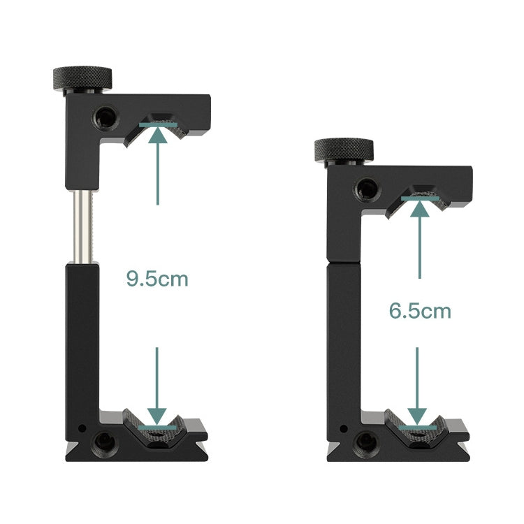 YICHUANG JH-01 Aluminum Alloy Phone Tripod Clip Holder Clamp Adapter for 65-95cm - Consumer Electronics by YICHUANG | Online Shopping UK | buy2fix