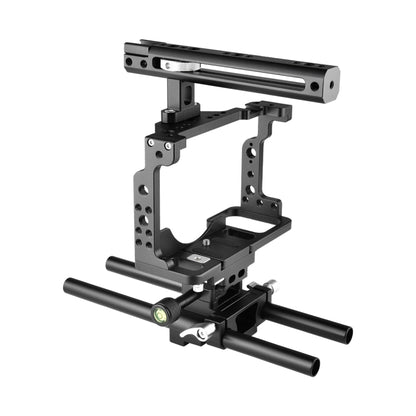 YELANGU C15 YLG0711A Video Camera Cage Stabilizer with Handle & Rail Rod for Nikon Z6 / Z7(Black) - Camera Accessories by YELANGU | Online Shopping UK | buy2fix