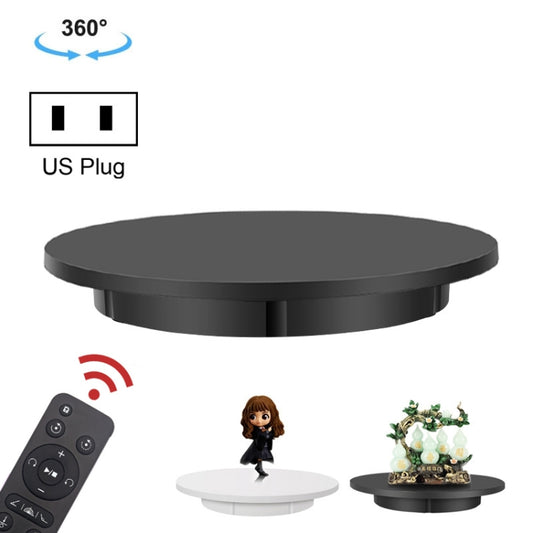 42cm Electric Rotating Display Stand Video Shooting Props Turntable, Load: 100kg, Plug-in Power, US Plug(Black) - Camera Accessories by buy2fix | Online Shopping UK | buy2fix
