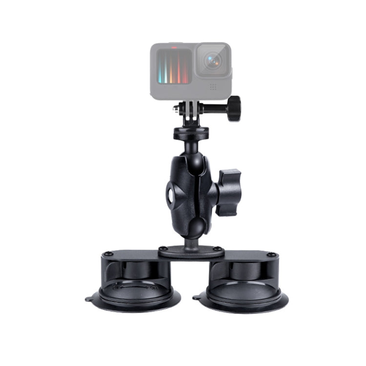 Dual Suction Cup Mount Holder with Tripod Adapter & Screw & Phone Clamp & Anti-lost Silicone Net for for GoPro Hero11 Black / HERO10 Black /9 Black /8 Black /7 /6 /5 /5 Session /4 Session /4 /3+ /3 /2 ... ction and Other Action Cameras, Smartphones(Black) - DJI & GoPro Accessories by buy2fix | Online Shopping UK | buy2fix