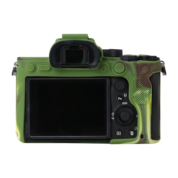 For Sony A7R4 Soft Silicone Protective Case(Camouflage) - Camera Accessories by buy2fix | Online Shopping UK | buy2fix