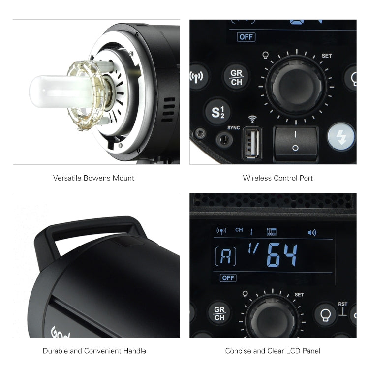 Godox DP600III Studio Flash Light 600Ws Bowens Mount Studio Speedlight(US Plug) - Camera Accessories by Godox | Online Shopping UK | buy2fix