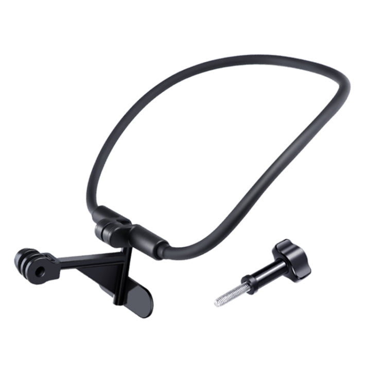 Hands Free Lazy Wearable Neck Camera Holder (Black) - DJI & GoPro Accessories by buy2fix | Online Shopping UK | buy2fix