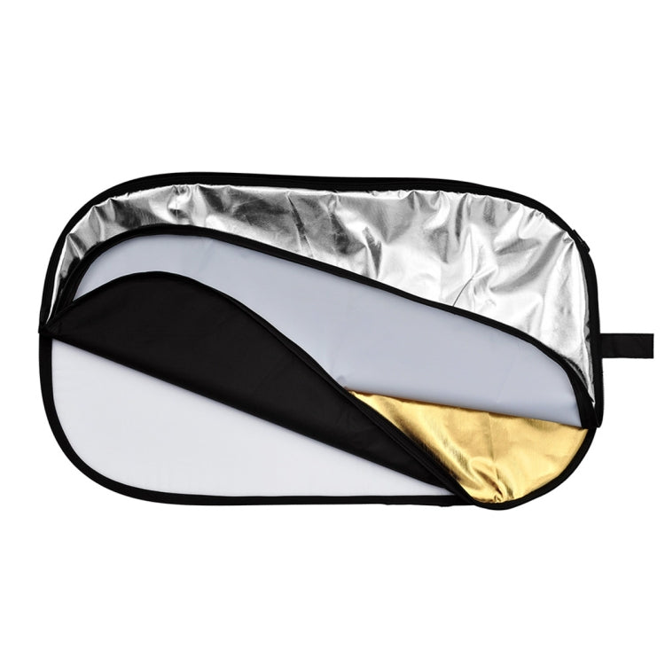 Godox FT05-1 150 x 200cm 5-in-1 Silver / Soft / Gold / White / Black Oval Folding Reflector Board -  by Godox | Online Shopping UK | buy2fix