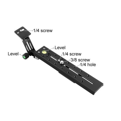 BEXIN VR-220 220mm Length Aluminum Alloy Extended Quick Release Plate for Manfrotto / Sachtler (Black) - Camera Accessories by BEXIN | Online Shopping UK | buy2fix