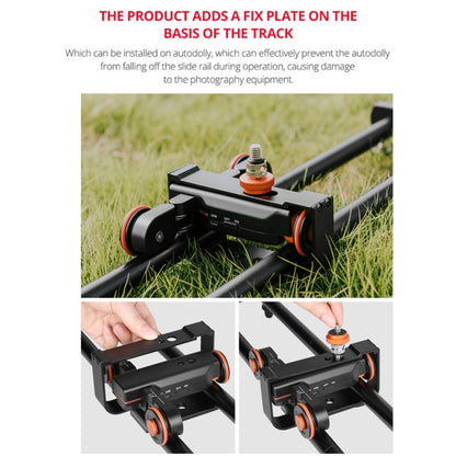 YELANGU L60E 60cm Slide Rail Track + L4 3-Wheel Video Dolly with Phone Clamp & Ballhead - Camera Accessories by YELANGU | Online Shopping UK | buy2fix