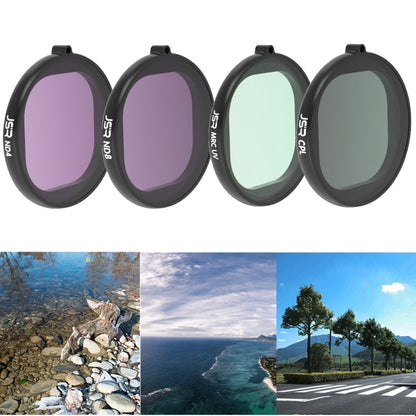 JSR Round Housing 4 in 1 UV+CPL+ND4+ND8 Lens Filter for GoPro HERO8 Black - DJI & GoPro Accessories by JSR | Online Shopping UK | buy2fix