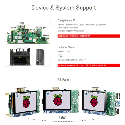 Waveshare 2.8 inch 480x640 HDMI IPS LCD Display (H) Fully Laminated Screen - Modules Expansions Accessories by WAVESHARE | Online Shopping UK | buy2fix