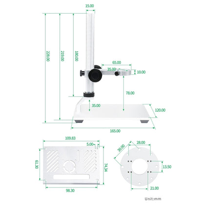 Waveshare 4.3 inch Screen Raspberry Pi Microscope Kit 12MP Camera Module with Bracket, US Plug - Modules Expansions Accessories by WAVESHARE | Online Shopping UK | buy2fix