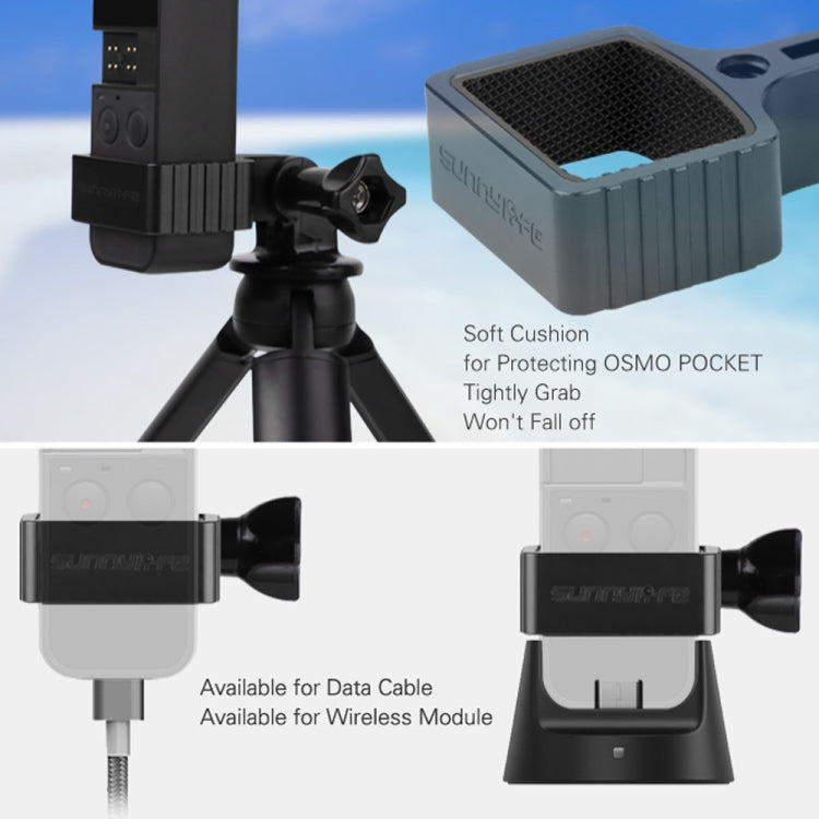 Sunnylife OP-Q9193 Metal Adapter + Tripod for DJI OSMO Pocket - DJI & GoPro Accessories by Sunnylife | Online Shopping UK | buy2fix