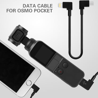 Sunnylife 30cm USB-C / Type-C to 8 Pin Converting Connector Data Cable for  DJI OSMO Pocket(Black) - DJI & GoPro Accessories by buy2fix | Online Shopping UK | buy2fix
