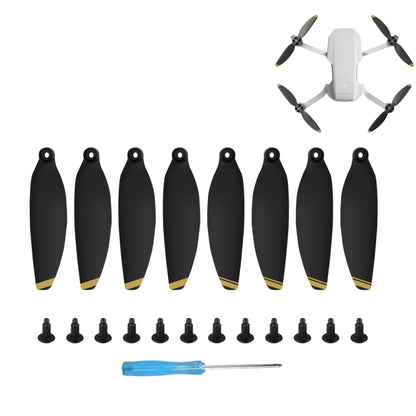 8PCS/Set Sunnylife 4726F Low Noise Quick-release Wing Propellers for DJI Mavic Mini 1(Gold) - DJI & GoPro Accessories by Sunnylife | Online Shopping UK | buy2fix