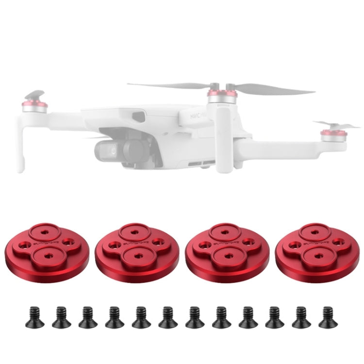 4 PCS Sunnylife Motor Metal Protection Cover for DJI Mini 2 (Red) - Others by Sunnylife | Online Shopping UK | buy2fix