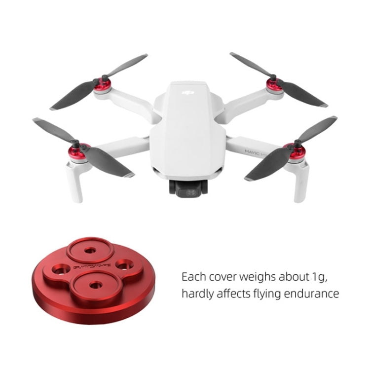 4 PCS Sunnylife Motor Metal Protection Cover for DJI Mini 2 (Red) - Others by Sunnylife | Online Shopping UK | buy2fix