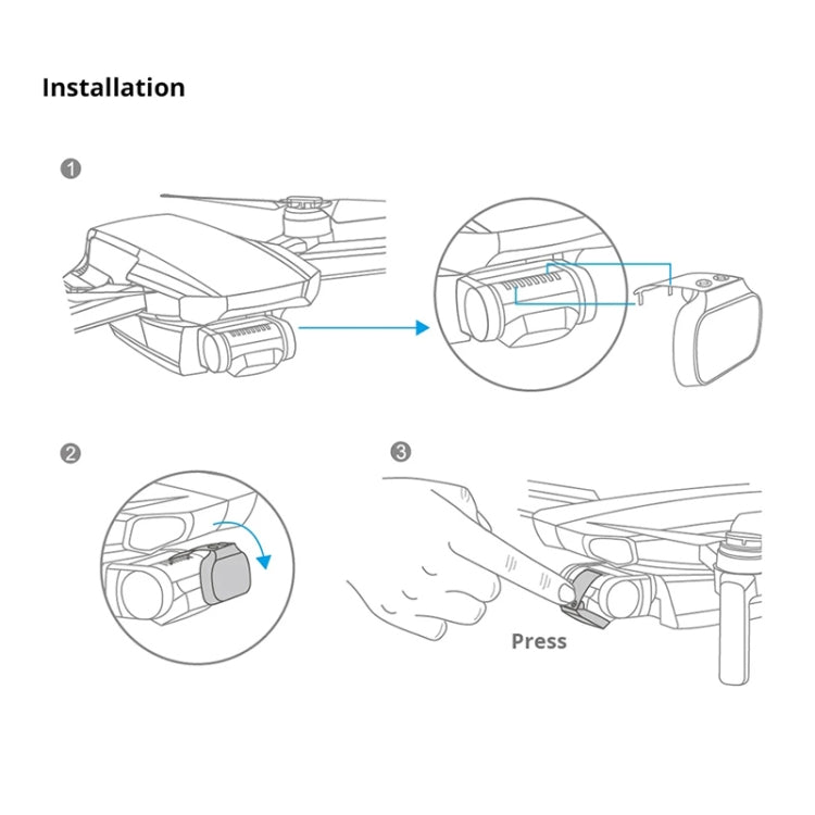 PGYTECH P-12A-017 UV Lens Filter for DJI Mavic Mini Drone Accessories - DJI & GoPro Accessories by PGYTECH | Online Shopping UK | buy2fix