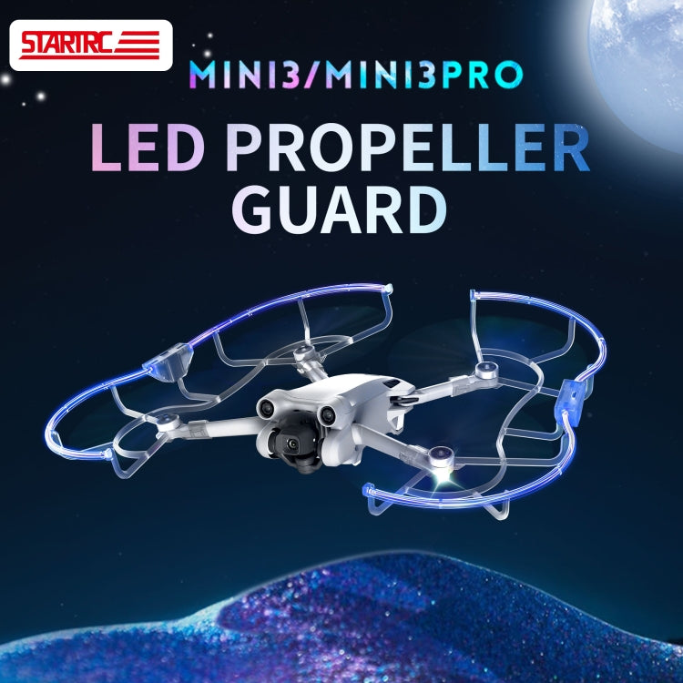 For DJI Mini 3 / Mini 3 Pro STARTRC Drone LED Propeller Protective Guard Anti-collision Ring (Transparent) - Others by STARTRC | Online Shopping UK | buy2fix