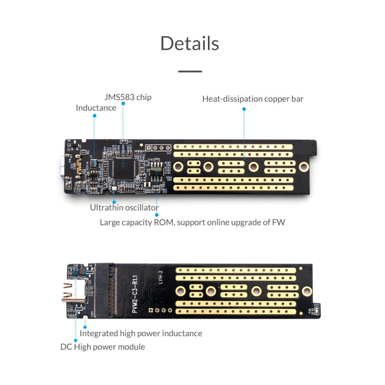 ORICO TCM2-C3 NVMe M.2 SSD Enclosure (10Gbps) -  by ORICO | Online Shopping UK | buy2fix