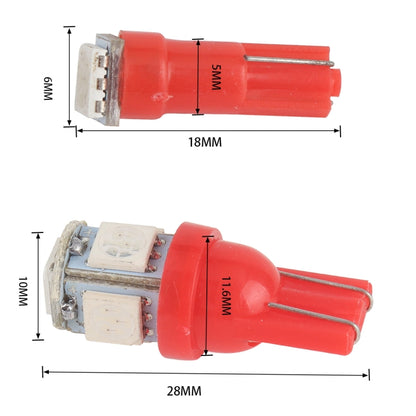 50 PCS T5 / T10 Car / Motorcycle Modification LED Turn Signal Light Clearance Lamp - In Car by buy2fix | Online Shopping UK | buy2fix