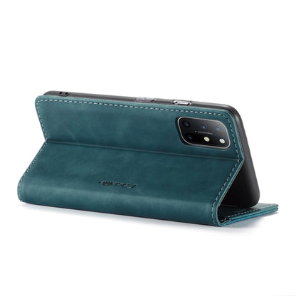 For OnePlus 8T CaseMe-013 Multifunctional Retro Frosted Horizontal Flip Leather Case with Card Slot & Holder & Wallet(Blue) - OnePlus Cases by CaseMe | Online Shopping UK | buy2fix