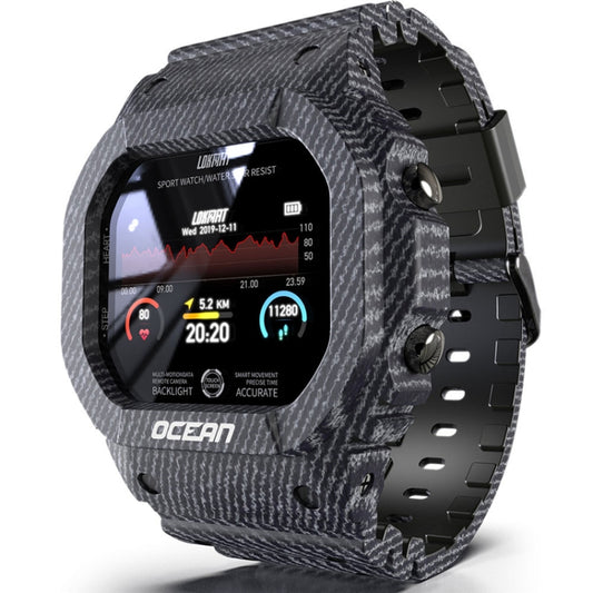 Lokmat OCEAN 1.14 inch TFT Touch Screen IP68 Waterproof Smart Watch, Support Information Reminder / Sleep Monitor / Sport Record(Denim Blue) - Smart Wear by Lokmat | Online Shopping UK | buy2fix