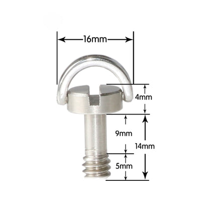 BEXIN LS095 2 PCS D Ring Screws Camera Plate Mount 1/4 inch Quick Release Screws - Camera Accessories by BEXIN | Online Shopping UK | buy2fix