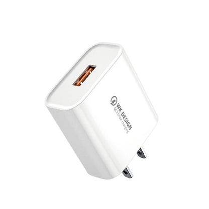 WK WP-U57 Max 18W Maxspeed QC3.0 Fast Charger +  USB to Micro USB Data Cable, Plug Type:US Plug - Apple Accessories by WK | Online Shopping UK | buy2fix