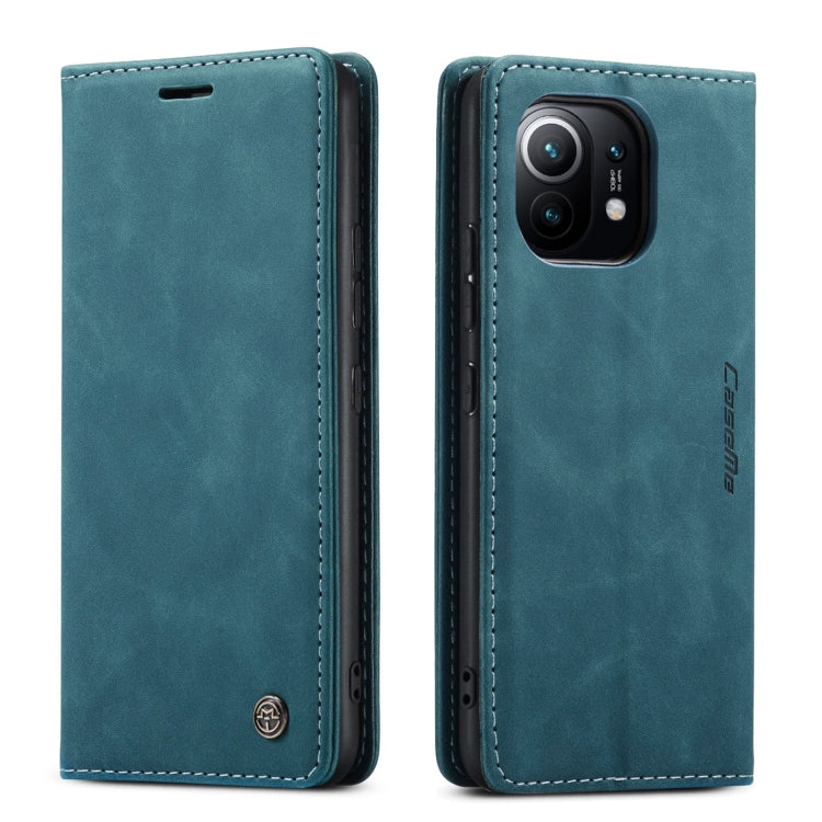 For Xiaomi Mi 11 CaseMe 013 Multifunctional Horizontal Flip Leather Case with Holder & Card Slot & Wallet(Blue) - Xiaomi Cases by CaseMe | Online Shopping UK | buy2fix