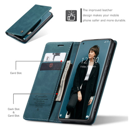 For Xiaomi Mi 11 CaseMe 013 Multifunctional Horizontal Flip Leather Case with Holder & Card Slot & Wallet(Blue) - Xiaomi Cases by CaseMe | Online Shopping UK | buy2fix