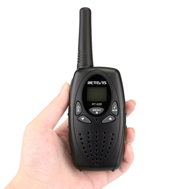 1 Pair RETEVIS RT628 0.5W EU Frequency 446MHz 8CHS Handheld Children Walkie Talkie(Black) - Consumer Electronics by RETEVIS | Online Shopping UK | buy2fix