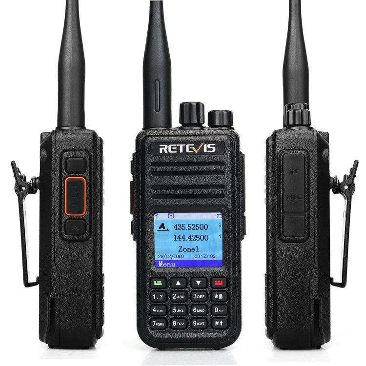 RETEVIS RT3S 136-174MHz + 400-480MHz 3000CH Handheld DMR Digital Two Way Radio Walkie Talkie - Consumer Electronics by RETEVIS | Online Shopping UK | buy2fix