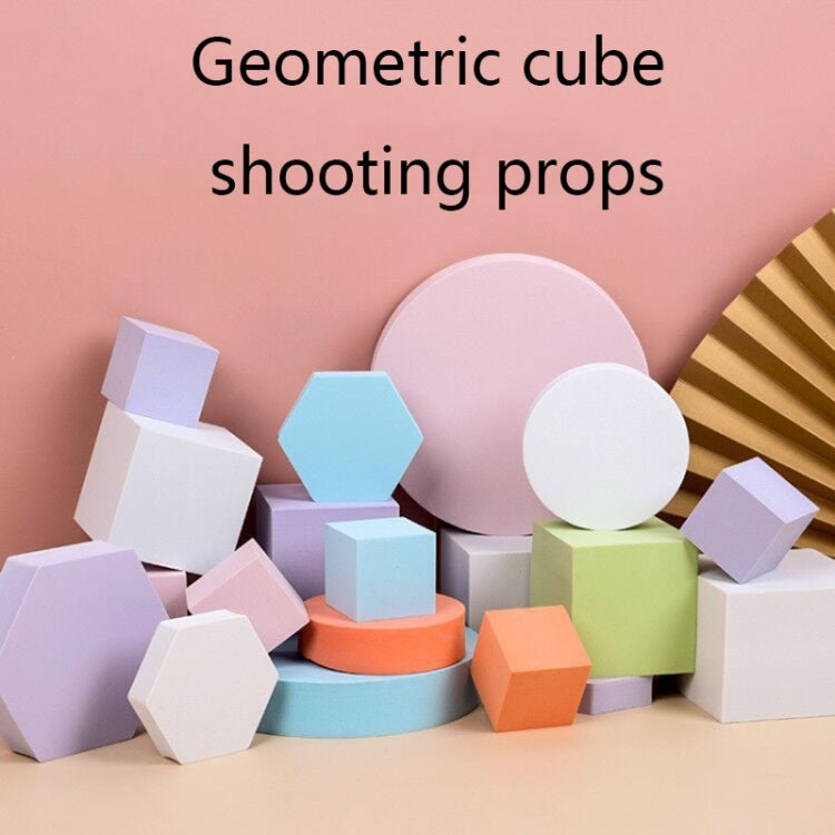 8 in 1 Different Sizes Geometric Cube Solid Color Photography Photo Background Table Shooting Foam Props (Black) - Camera Accessories by buy2fix | Online Shopping UK | buy2fix