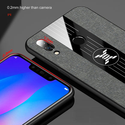 For Huawei nova 3i XINLI Stitching Cloth Textue Shockproof TPU Protective Case with Ring Holder(Grey) - Huawei Cases by XINLI | Online Shopping UK | buy2fix