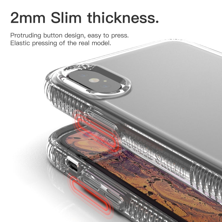 For iPhone X / XS Shockproof Transparent TPU Airbag Protective Case - Apple Accessories by buy2fix | Online Shopping UK | buy2fix