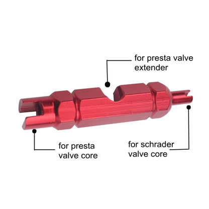 A5586 10 PCS Bicycle French Valve Core with Red Disassembly Tool - Outdoor & Sports by buy2fix | Online Shopping UK | buy2fix