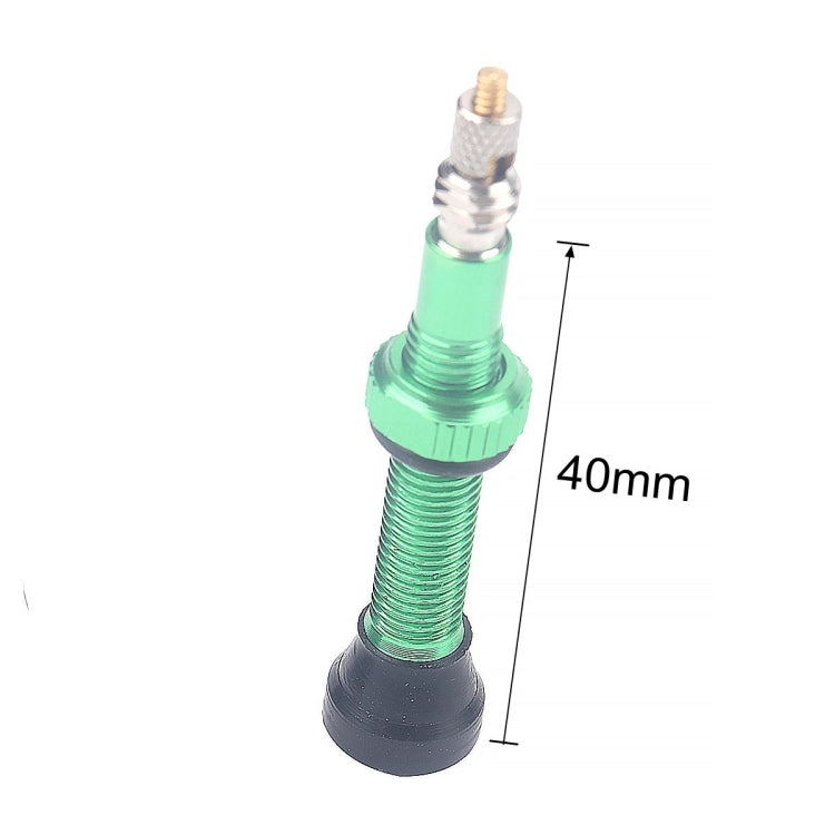 A5597 2 PCS 40mm Green French Tubeless Valve Core with A-type Wrench for Road Bike - Outdoor & Sports by buy2fix | Online Shopping UK | buy2fix