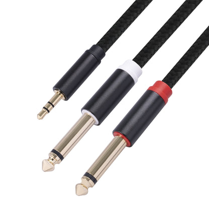 3683 3.5mm Male to Dual 6.35mm Male Audio Cable, Cable Length:2m(Black) - Aux Cable by buy2fix | Online Shopping UK | buy2fix