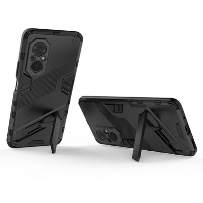 For Honor 50 SE / Huawei nova 9 SE Punk Armor 2 in 1 PC + TPU Shockproof Case with Invisible Holder(Black) - Mobile Accessories by buy2fix | Online Shopping UK | buy2fix