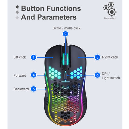 iMICE T98 RGB Lighting Gaming Wired Mouse - Wired Mice by iMICE | Online Shopping UK | buy2fix