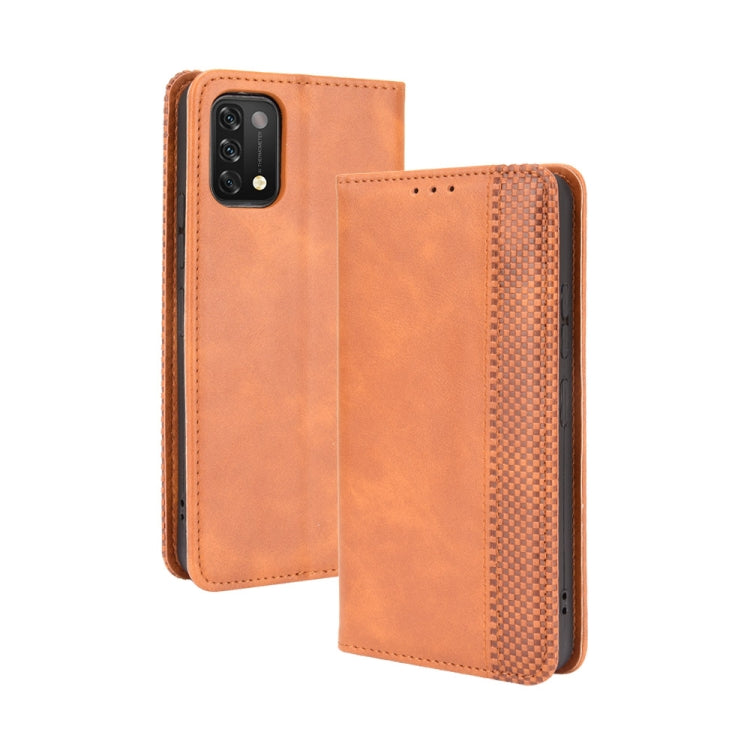 For Umidigi A11 Magnetic Buckle Retro Crazy Horse Texture Horizontal Flip Leather Case with Holder & Card Slots & Photo Frame(Brown) - More Brand by buy2fix | Online Shopping UK | buy2fix