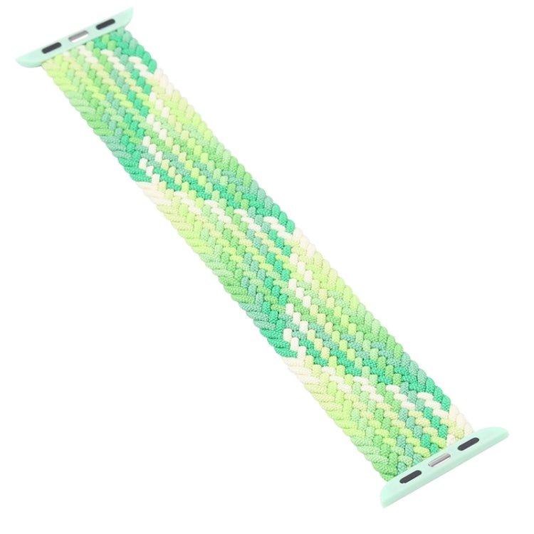 Single Loop Weaving Nylon Watch Band, Size: XS 128mm For Apple Watch Series 9&8&7 41mm / SE 3&SE 2&6&SE&5&4 40mm / 3&2&1 38mm(Lime) - Watch Bands by buy2fix | Online Shopping UK | buy2fix