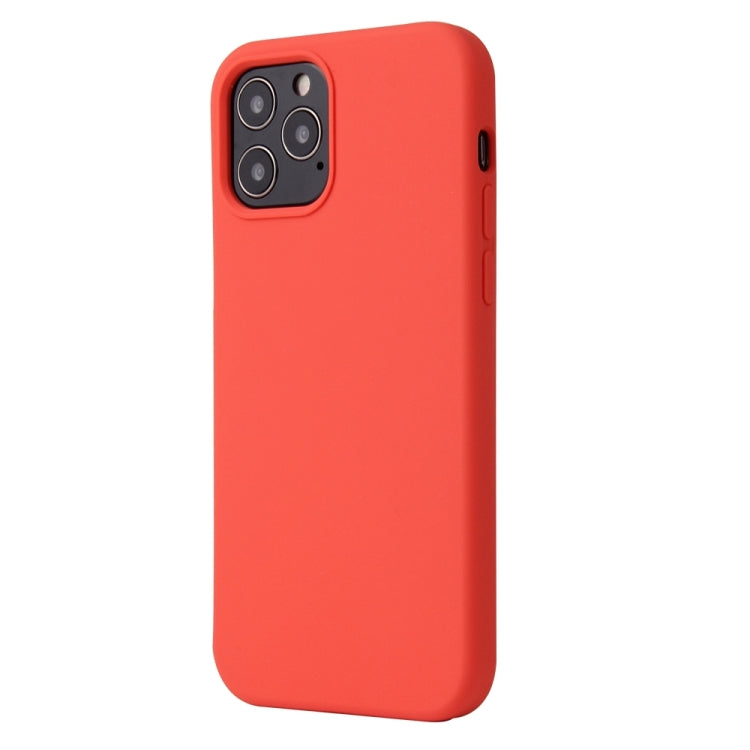 For iPhone 13 mini Solid Color Liquid Silicone Shockproof Protective Case (Coral Red) - iPhone 13 mini Cases by buy2fix | Online Shopping UK | buy2fix