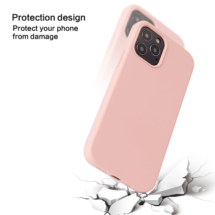 For iPhone 13 mini Solid Color Liquid Silicone Shockproof Protective Case (Coral Red) - iPhone 13 mini Cases by buy2fix | Online Shopping UK | buy2fix