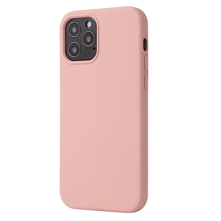 For iPhone 13 Pro Solid Color Liquid Silicone Shockproof Protective Case (Sakura Pink) - iPhone 13 Pro Cases by buy2fix | Online Shopping UK | buy2fix