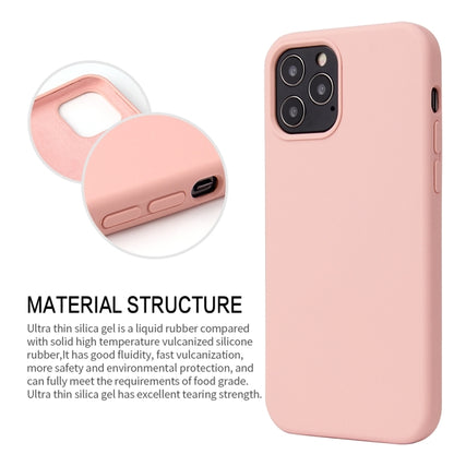 For iPhone 13 Pro Solid Color Liquid Silicone Shockproof Protective Case (Sakura Pink) - iPhone 13 Pro Cases by buy2fix | Online Shopping UK | buy2fix