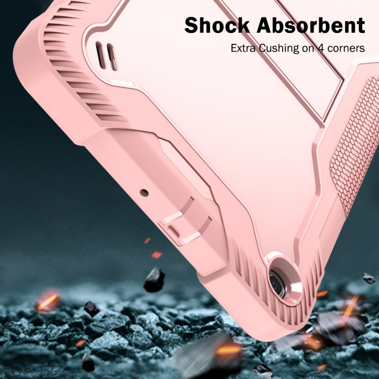 For Samsung Galaxy Tab A 10.1 (2019) Silicone + PC Shockproof Protective Case with Holder(Rose Gold) - Tab A 10.1 (2019) T510 / T515 by buy2fix | Online Shopping UK | buy2fix