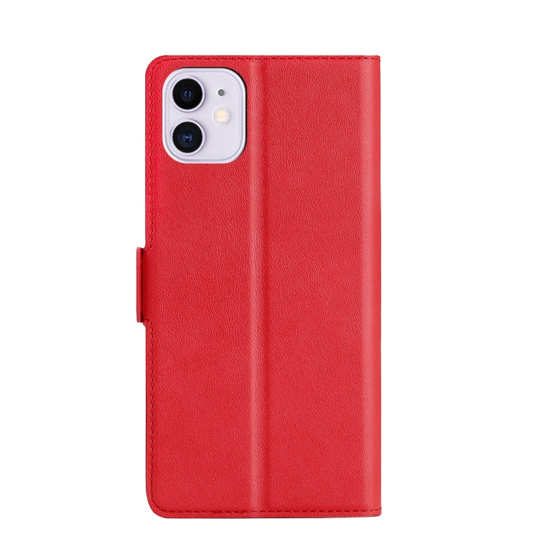 Ultra-thin Voltage Side Buckle PU + TPU Horizontal Flip Leather Case with Holder & Card Slot For iPhone 11(Red) - iPhone 11 Cases by buy2fix | Online Shopping UK | buy2fix