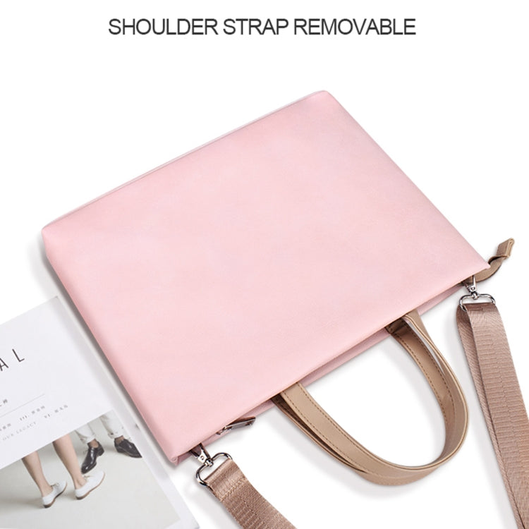 ST05SDZ Lightweight Notebook Laptop Bag with Detachable Shoulder Strap, Size:13.3 inch(Pink) - 13.3 inch by buy2fix | Online Shopping UK | buy2fix