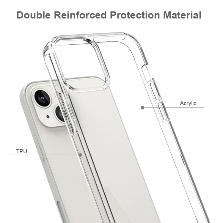 For iPhone 13 Shockproof Scratchproof TPU + Acrylic Protective Case(Transparent) - Apple Accessories by buy2fix | Online Shopping UK | buy2fix