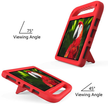 For Amazon Fire HD 10 2021 Handle Portable EVA Shockproof Anti Falling Protective Case with Triangle Holder(Red) - Amazon by buy2fix | Online Shopping UK | buy2fix