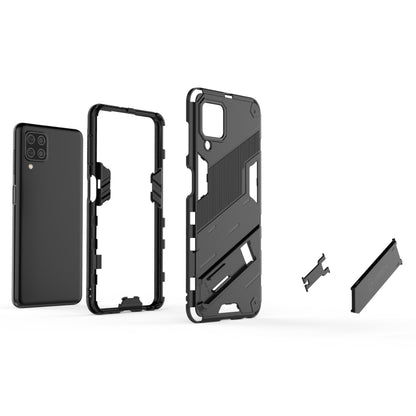 For Samsung Galaxy M32 Punk Armor 2 in 1 PC + TPU Shockproof Case with Invisible Holder(Grey) - Galaxy Phone Cases by buy2fix | Online Shopping UK | buy2fix